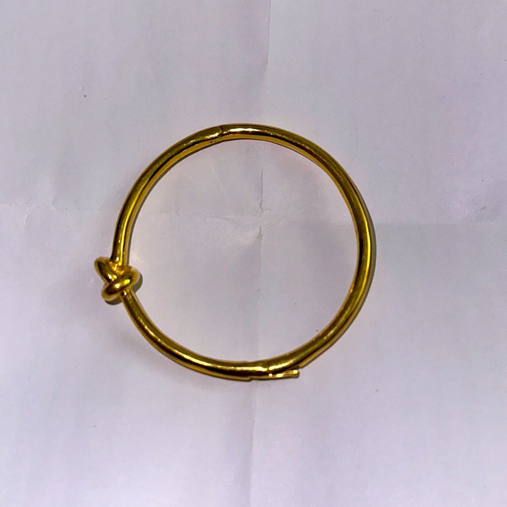 KATE SPADE GOLD PLATED SAILORS KNOT HINGED BANGLE BRACELET - Nautical Th…